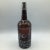 Turn-of-the-century Art Nouveau amber glass bottle decanter with engraved silver overlay. Made by La Pierre in New York....