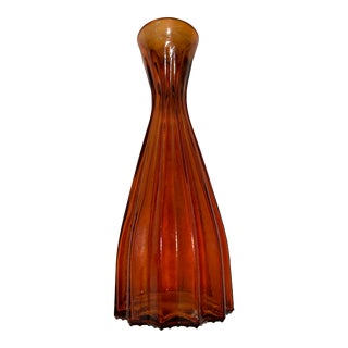 1990s Handmade Spanish Glass Vase For Sale