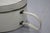 White and Red Vinyl Hat Box with Handle, 1960s For Sale - Image 4 of 18