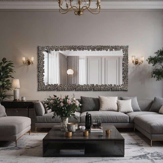 Gray Molten Reef Dressing Mirror For Sale - Image 8 of 10