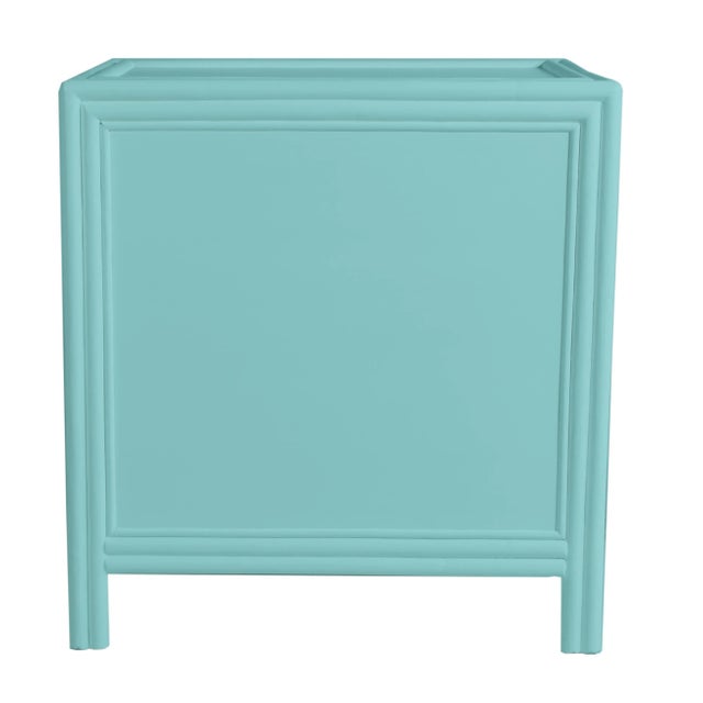 Capri End Table in Turquoise For Sale - Image 4 of 6