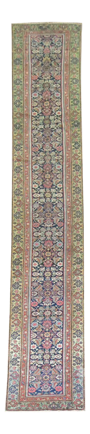 Long Antique Persian Runner, 2'11'' X 18'1''