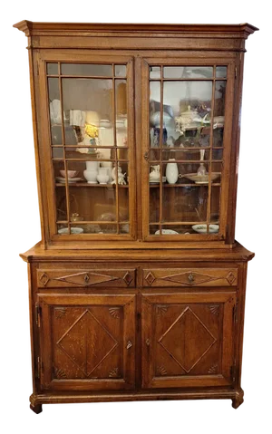 Antique Biedermeier Top Display Cabinet, 1840