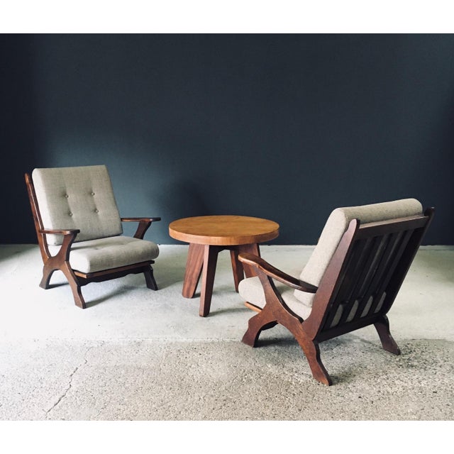 Rustic X Frame Lounge Chairs, Belgium, 1950s, Set of 2 For Sale - Image 14 of 18