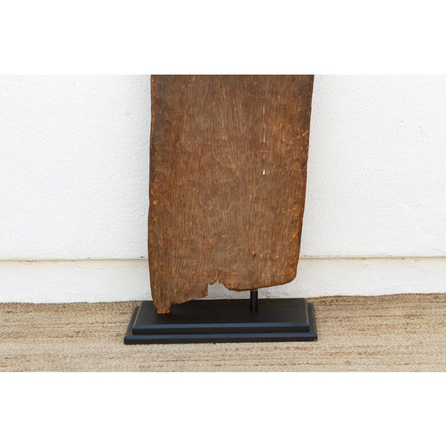 African Handhewn Primitive 19th Century Sahelian Door For Sale - Image 3 of 8