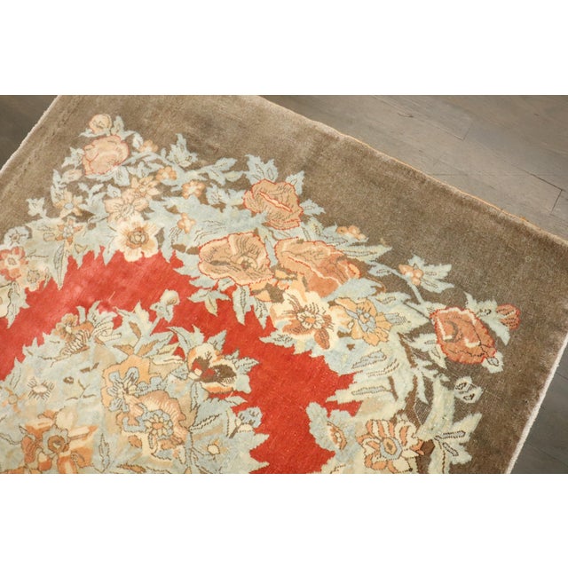 Antique Zabihi Collection Turkish Sivas Small Rug - 3'4" x 4'9" For Sale - Image 4 of 8