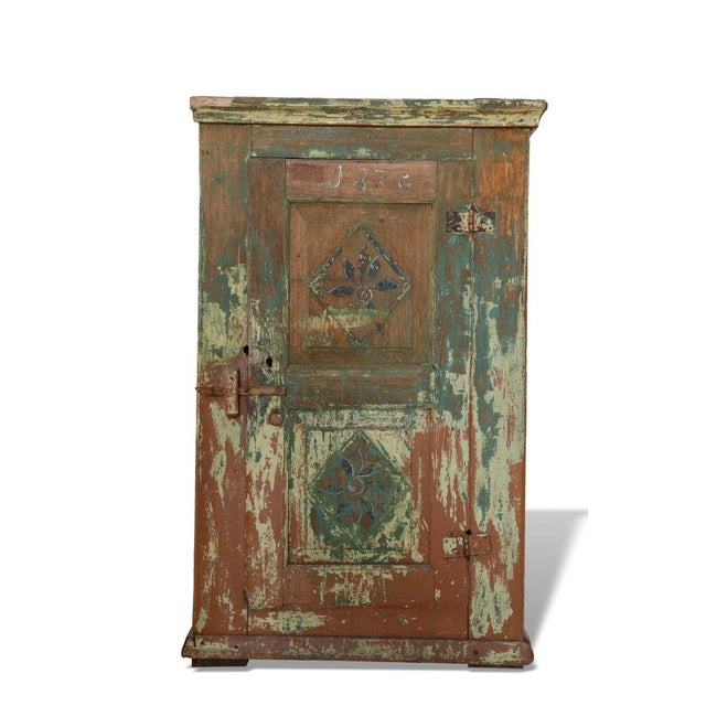 19th Century Antique Fir Wardrobe, 1890s For Sale - Image 5 of 5