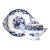 C. 1880s English Flow Blue Sauce Tureen W/Tray For Sale