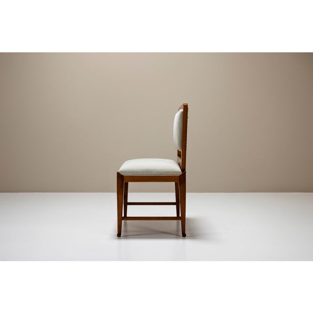 Brown Set of Bench and Side Chair in Cherry, 1950s For Sale - Image 8 of 18