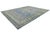 Modern Tabriz Style Medallion Wool Area Rug – Vibrant Blue, Sage Green & Yellow For Sale In New York - Image 6 of 12