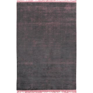 Simplicity Chocolate & Fuchsia Fringe Rug - 6' X 10' For Sale
