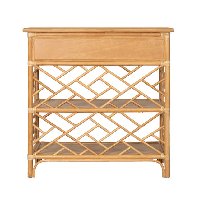 Chippendale End Table, Natural For Sale - Image 10 of 11