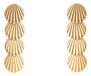 Sun Kissed Seashell Energy Earrings, A Pair