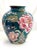 Green Hand Painted Enameled Chinese Vase For Sale - Image 8 of 11