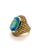 Blue Bochic “Orient” Vintage Yellow Sapphire & Blue Topaz Ring Set 18 K Gold & Silver For Sale - Image 8 of 14