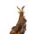 Golden Orange 3 Rams Crystal Glass Fengshui Display Art Figure For Sale - Image 4 of 12