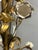 Vintage Italian Gilded Tole and Cream Enamel Floral 6-Light Chandelier For Sale - Image 11 of 17