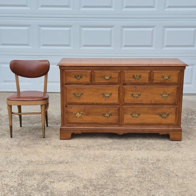 American Mid-20th Century Signed Heywood Wakefield Maple 6-Drawer Dresser For Sale - Image 3 of 16