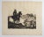 Vintage Early 20th Century Horseman at Adobe Village Etching For Sale - Image 4 of 4