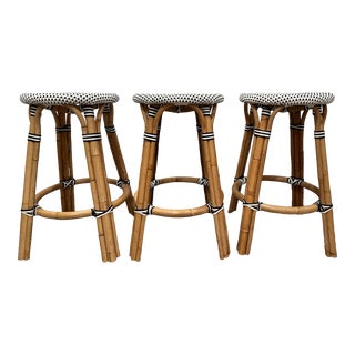 Serena & Lily Counter Stools - Set of 3 For Sale