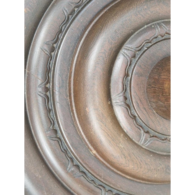 Art Deco Asian Style Carved Wood Floor Lamp, 1930s For Sale - Image 14 of 15