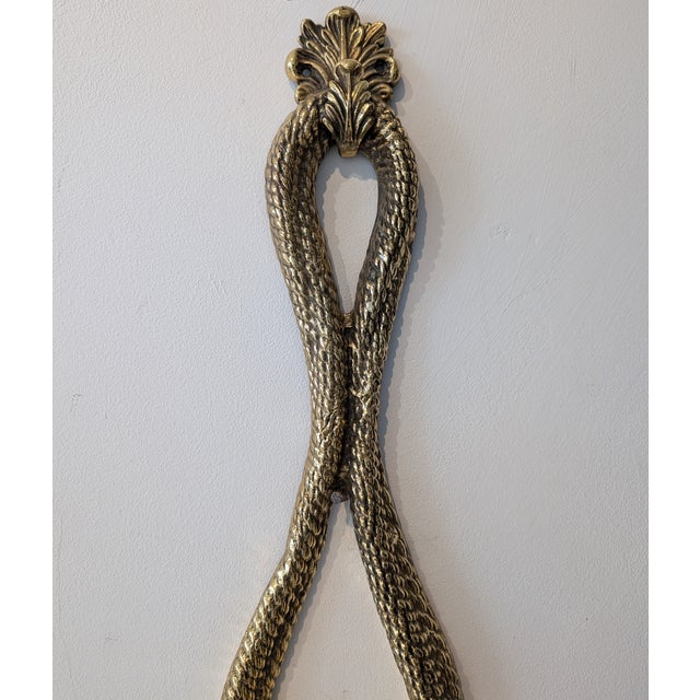 Large Vintage Hollywood Regency Brass Rope and Tassel Wall Lights by Valenti, Spain, 1970s, Set of 2 For Sale - Image 14 of 18