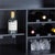 Crate & Barrel Crate & Barrel Fayette Blacck Nero Marquina Fluted Bar Cabinet For Sale - Image 4 of 11