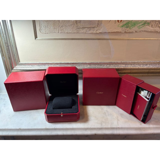 Cartier 18ct White Gold Love Cuff Bracelet 27.7g For Sale - Image 9 of 14