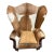 Genuine Cowhide WIngback Chair-Rustic/Western Style For Sale