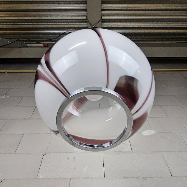 Red Vintage Glass Hanging Light by Carlo Moretti, 1970s For Sale - Image 8 of 18