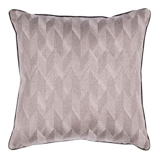 Schumacher Ezra Wool 22" Pillow in Basalt For Sale