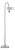 Thomas O'Brien by Visual Comfort Signature Oso 58" Articulating Reading Floor Lamp in Polished Nickel with Matte White Shade For Sale