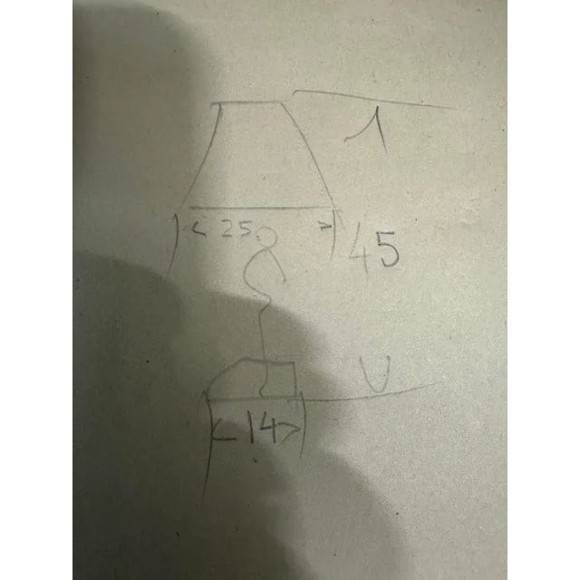 Vintage Ceramic Lamp by Liani, 1950 For Sale - Image 9 of 10