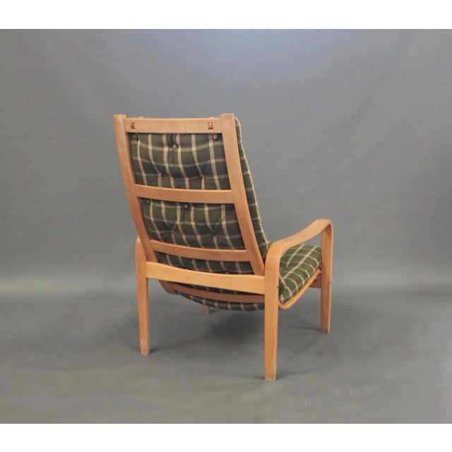 Alf Svensson Easy Chairs with Stool by Alf Svensson for Källemo, 1960s, Set of 3 For Sale - Image 4 of 8