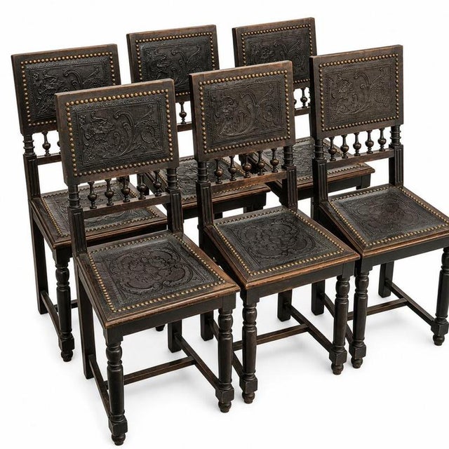 Early 20th Century Portuguese Chairs, Set of 6 For Sale - Image 6 of 6