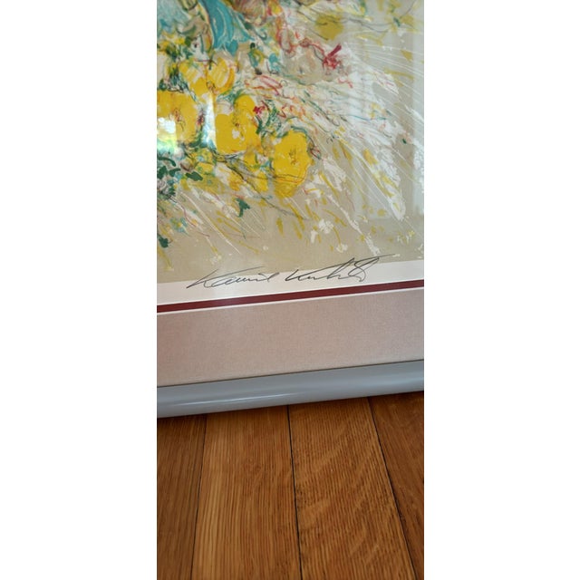 1950s Large Floral Still Life Signed Numbered Print by Czech Artist Kamil Kubic For Sale - Image 4 of 4