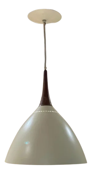 1950s Italian Perforated Cone Pendant Lamp Style Stilnovo