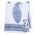 Contemporary Malabar Large Paisley Tablecloth, 6-seat table - Deep Blue For Sale - Image 3 of 4