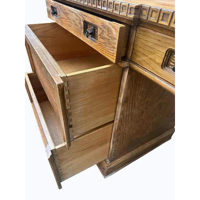 Romweber Vintage Romweber Viking Oak Desk - Circa 1960s For Sale - Image 4 of 8