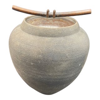 Carol Green Studio Matte Mica Vase With Trade Sheet For Sale