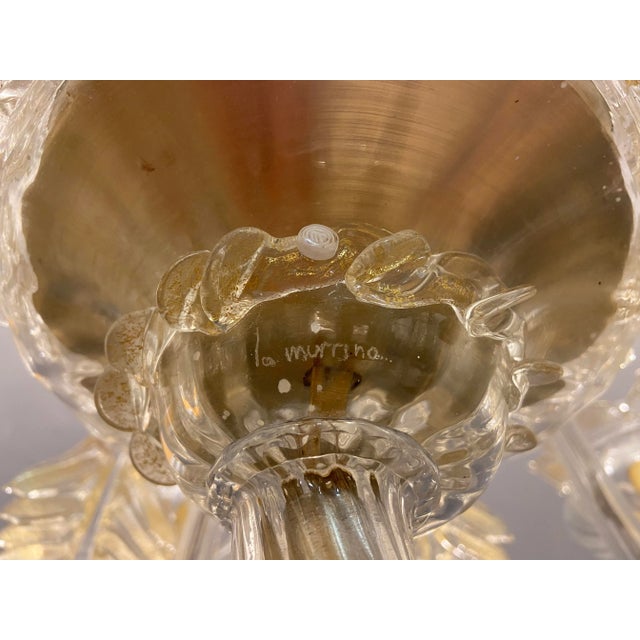 Italian Murano Glass Gold Chandelier by La Murrina For Sale - Image 16 of 18