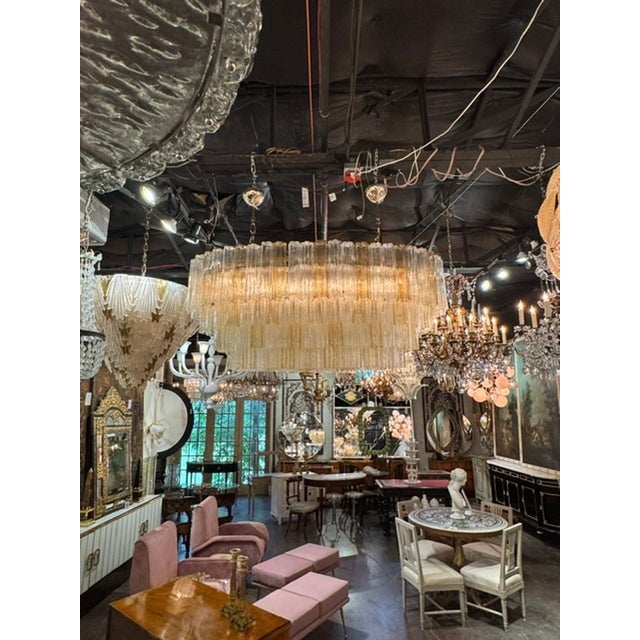 Large Oval Murano Tronchi Chandelier. A large oval Murano Tronchi chandelier is one of the most dramatic forms of...