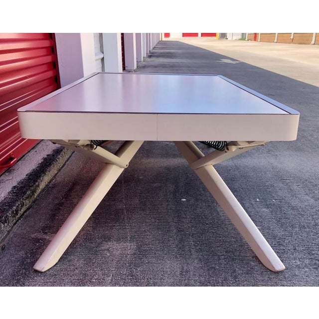 Wood Mid Century Castro Convertible White Coffee & Dining Table For Sale - Image 7 of 10