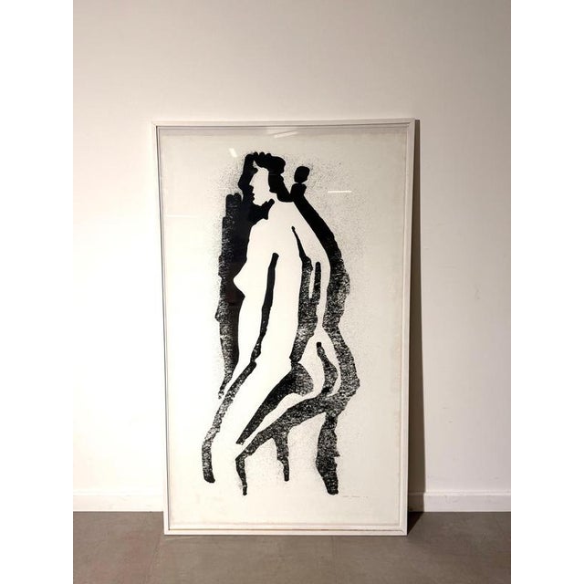 Maurits Van Saene, Nude Figurative Composition, Lithograph, Framed For Sale - Image 6 of 6