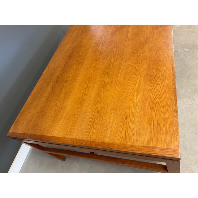 1970s Modern Oak Dining Table or Desk For Sale In Boston - Image 6 of 8