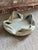 Light Gray Vintage Ceramic Catchall For Sale - Image 8 of 9