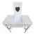 Vintage Child’s Palm Beach Style White Wicker Lift-Top Vanity Desk With Heart Mirror For Sale