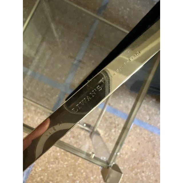 Brass and Chromed Metal Frame from Liwans Rome, 1970s, in Very Good conditions. Designed 1970 to 1979