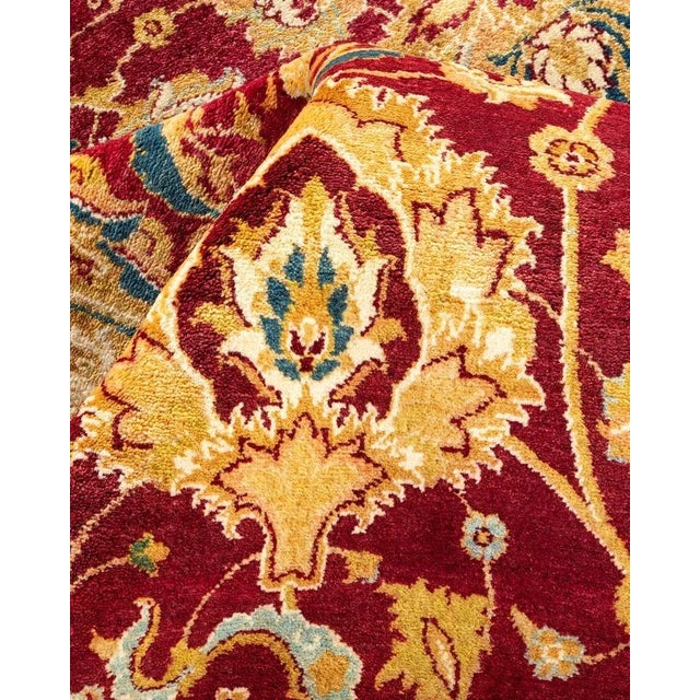 Textile Mogul, One-of-a-Kind Hand-Knotted Area Rug in Red, 8' 1" x 10' 3" For Sale - Image 7 of 8