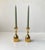 In the style of Jens Harald Quistgaard comes this set of organically shaped candlesticks in solid brass. The set was made...